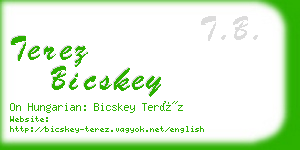 terez bicskey business card